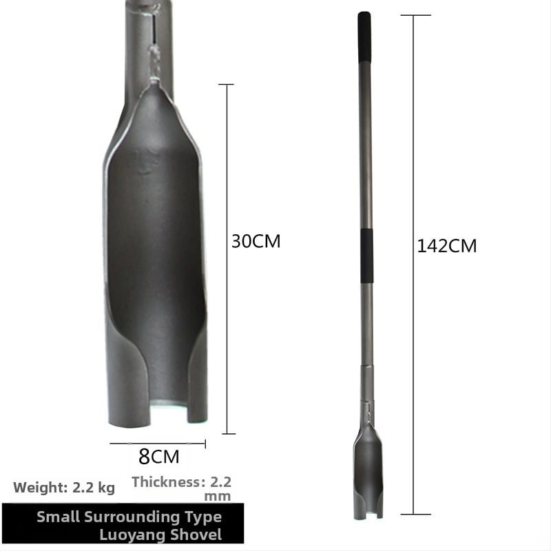 Luoyango kastuvė sode – įrankis lauko duobių kasimui, žemės kasybai ir sodinukų paruošimui