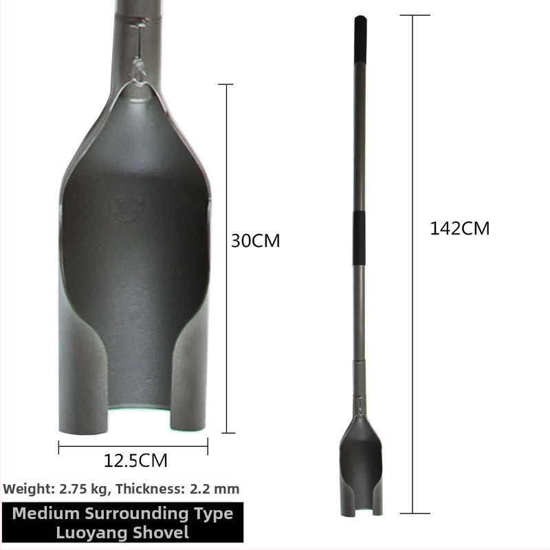 Luoyango kastuvė sode – įrankis lauko duobių kasimui, žemės kasybai ir sodinukų paruošimui