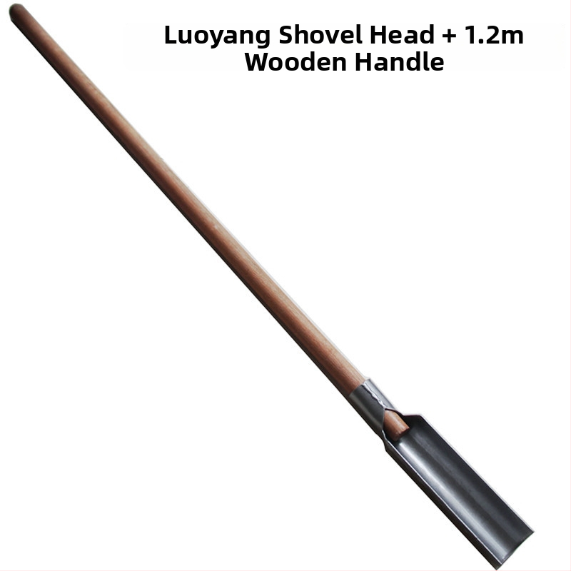 Luoyango kastuvė sode – įrankis lauko duobių kasimui, žemės kasybai ir sodinukų paruošimui