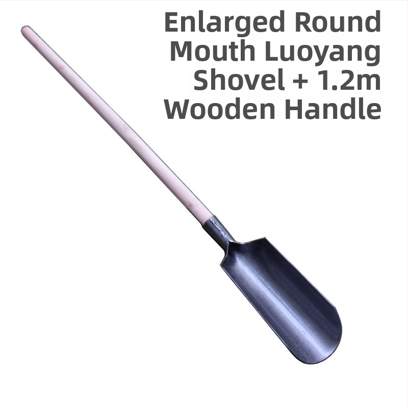 Luoyango kastuvė sode – įrankis lauko duobių kasimui, žemės kasybai ir sodinukų paruošimui
