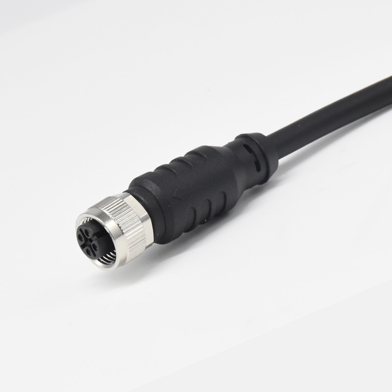 Si saim M12 apaļais savienotājs kabelim, 2–17 vadītāji, vara sakausējuma izolators, zelta pārklājuma kontakti, medicīniskajai elektronikai un rūpnieciskajai automatizācijai.