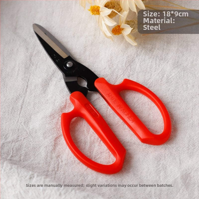 Gėlių žirklės – daugiafunkcinės žirklės gėlių įvyniojimui ir juostelių kirpimui; Prekės ženklas Tarn; Medžiaga: Kita; Nukrypimas: 1–2; Peržiūrėkite SKU