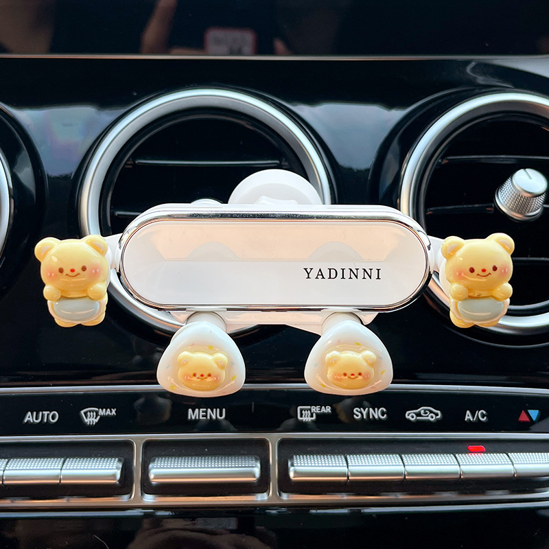 Držač za telefon u otvoru za ventilaciju automobila – za žene, Snap-On montaža, nosač navigacije, kompatibilan s otvorom za ventilaciju