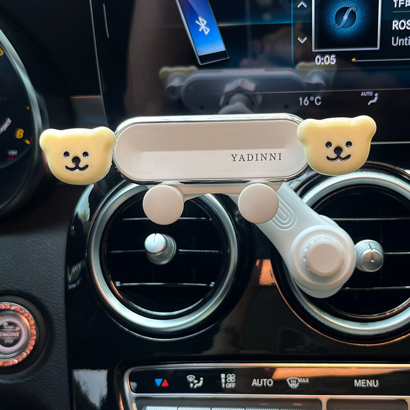 Držač za telefon u otvoru za ventilaciju automobila – za žene, Snap-On montaža, nosač navigacije, kompatibilan s otvorom za ventilaciju