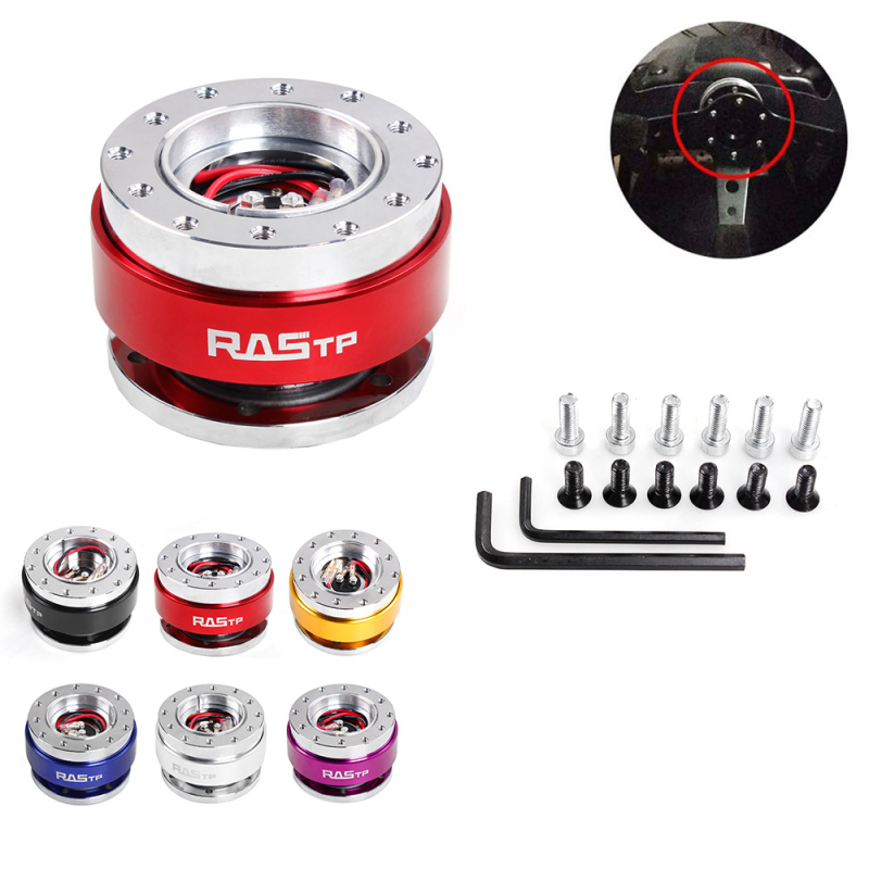 RASTP QR030 alumīnija sakausējuma sacīkšu stūre ar ātro atbrīvošanu, vispārējai lietošanai