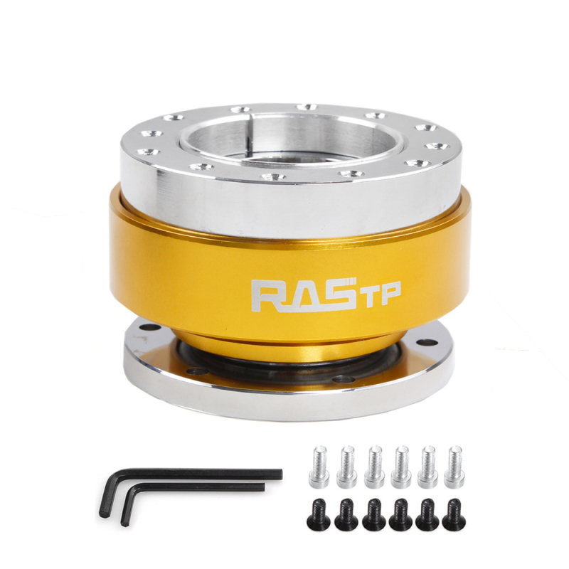 RASTP QR030 alumīnija sakausējuma sacīkšu stūre ar ātro atbrīvošanu, vispārējai lietošanai