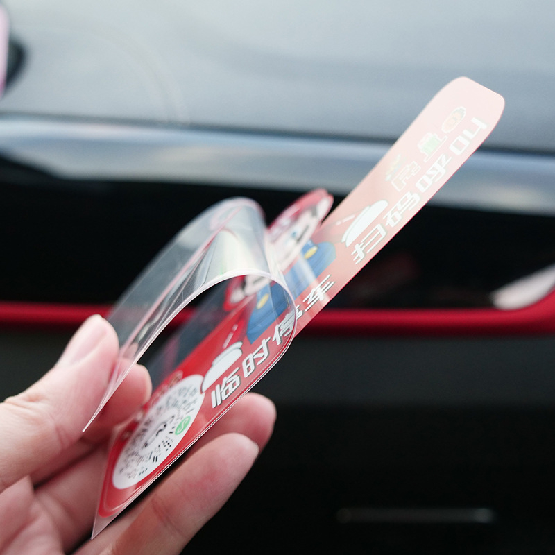 Plastična pločica za parkiranje s QR kodom, prilagodljiva 2D naljepnica
