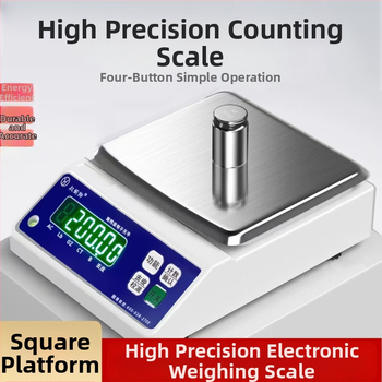 Laboratóriumi elektronikus mérleg, 10 kg kapacitás, 0,01 g olvasási pontosság, elektronikus mérés, AC/DC tápellátás, multifunkcionális