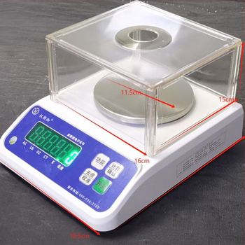 Laboratóriumi elektronikus mérleg, 10 kg kapacitás, 0,01 g olvasási pontosság, elektronikus mérés, AC/DC tápellátás, multifunkcionális