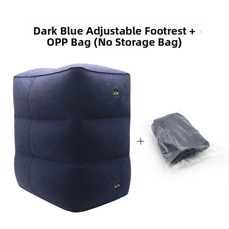 Miaosite MT501-3 pūšamais kāju spilventiālis ceļojumiem ārā, flokēta virsma, videi draudzīgs PVC, svars 0.67 kg