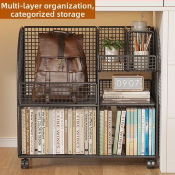 Μεταλλικό ράφι αποθήκευσης κάτω από το γραφείο με ροδάκια; απλός και μοντέρνος σχεδιασμός; εξατομικευμένα δείγματα