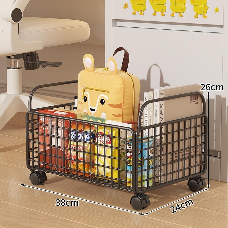 Μεταλλικό ράφι αποθήκευσης κάτω από το γραφείο με ροδάκια; απλός και μοντέρνος σχεδιασμός; εξατομικευμένα δείγματα