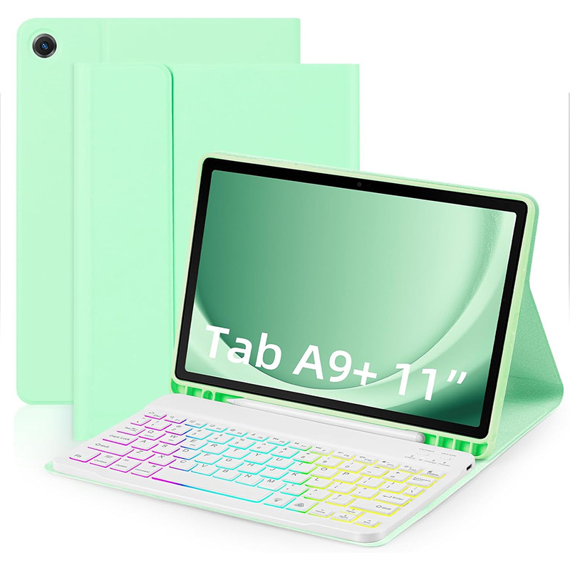 Kućište za tablet Samsung A9Plus s Bluetooth tipkovnicom s RGB osvjetljenjem, kompatibilno s X210/X216/X218