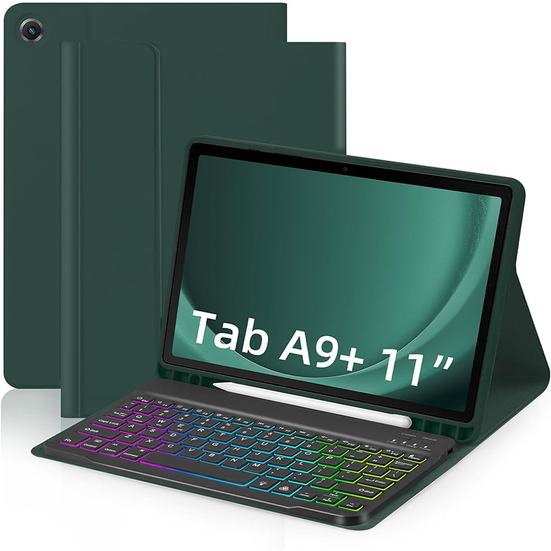 Kućište za tablet Samsung A9Plus s Bluetooth tipkovnicom s RGB osvjetljenjem, kompatibilno s X210/X216/X218
