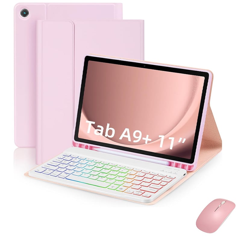 Kućište za tablet Samsung A9Plus s Bluetooth tipkovnicom s RGB osvjetljenjem, kompatibilno s X210/X216/X218