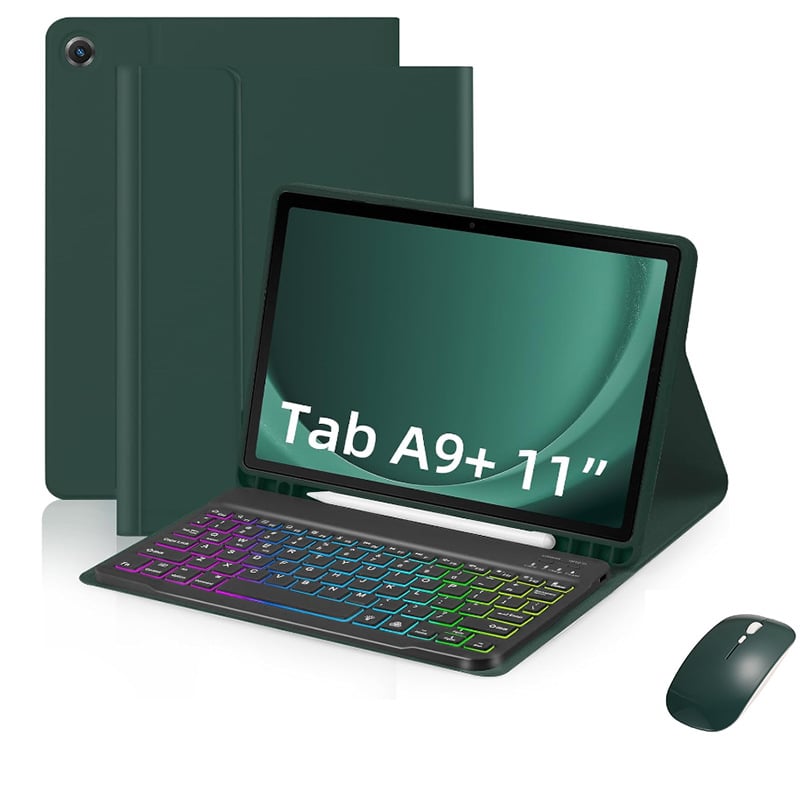 Kućište za tablet Samsung A9Plus s Bluetooth tipkovnicom s RGB osvjetljenjem, kompatibilno s X210/X216/X218