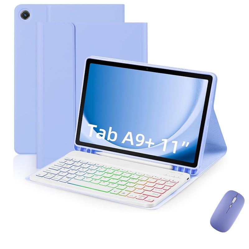 Kućište za tablet Samsung A9Plus s Bluetooth tipkovnicom s RGB osvjetljenjem, kompatibilno s X210/X216/X218
