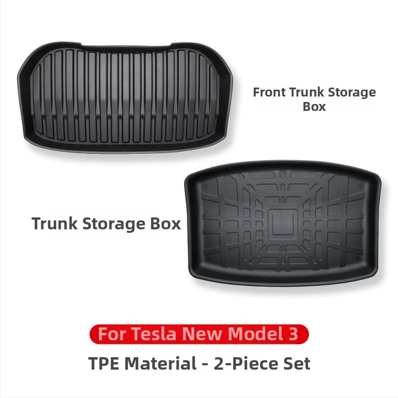 Μπροστινή μοκέτα πορτ μπαγκάζ για Tesla Model 3/Y – πλήρης κάλυψη, Υλικό TPE, Τάξη 92, Guangzhou Mingshi