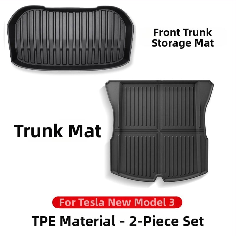 Μπροστινή μοκέτα πορτ μπαγκάζ για Tesla Model 3/Y – πλήρης κάλυψη, Υλικό TPE, Τάξη 92, Guangzhou Mingshi
