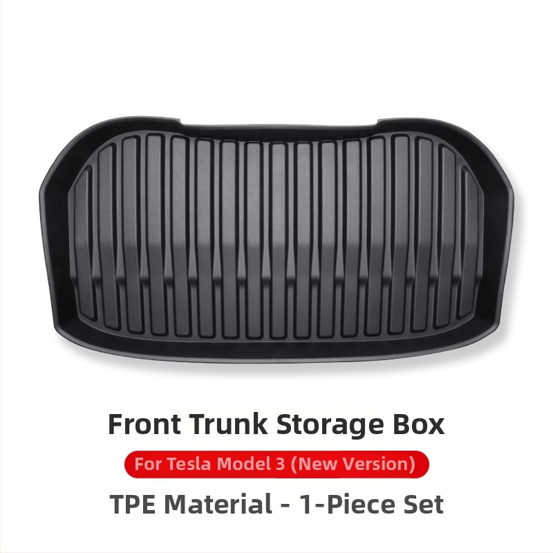 Μπροστινή μοκέτα πορτ μπαγκάζ για Tesla Model 3/Y – πλήρης κάλυψη, Υλικό TPE, Τάξη 92, Guangzhou Mingshi