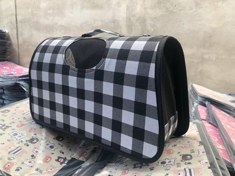 Чанта за домашни любимци — Карикатурна котка в космическа капсула, комплект от три части, Oxford материал, капацитет 0-8 кг, сгъваема чанта за пренасяне