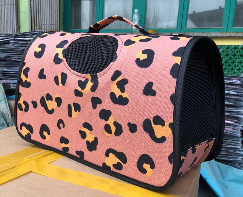 Чанта за домашни любимци — Карикатурна котка в космическа капсула, комплект от три части, Oxford материал, капацитет 0-8 кг, сгъваема чанта за пренасяне