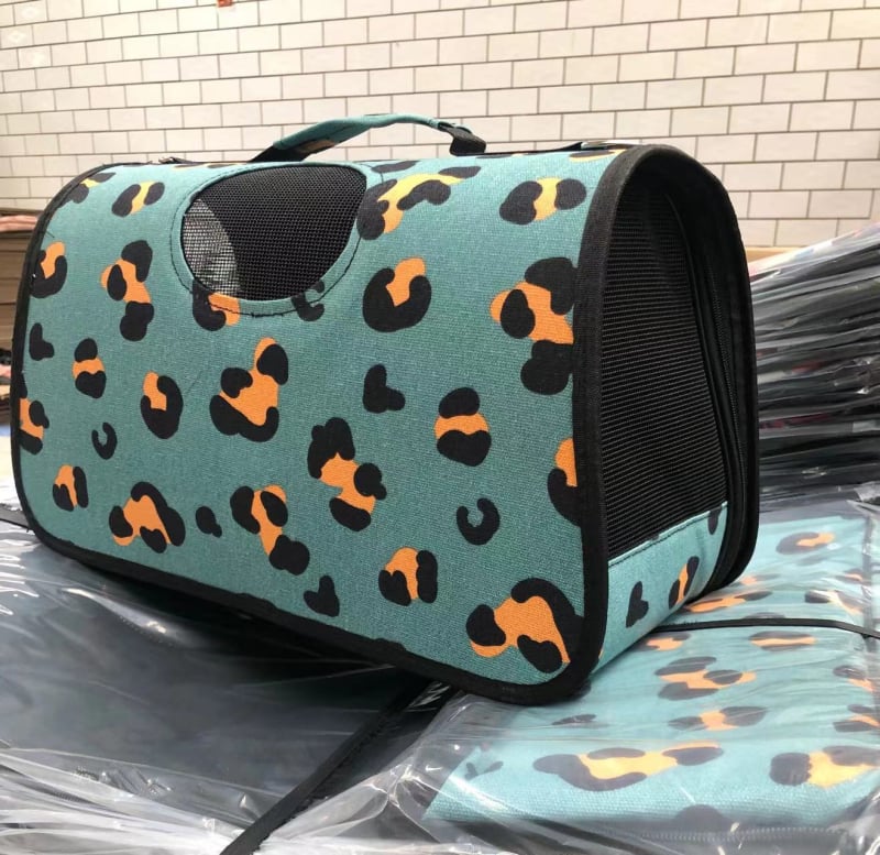 Чанта за домашни любимци — Карикатурна котка в космическа капсула, комплект от три части, Oxford материал, капацитет 0-8 кг, сгъваема чанта за пренасяне