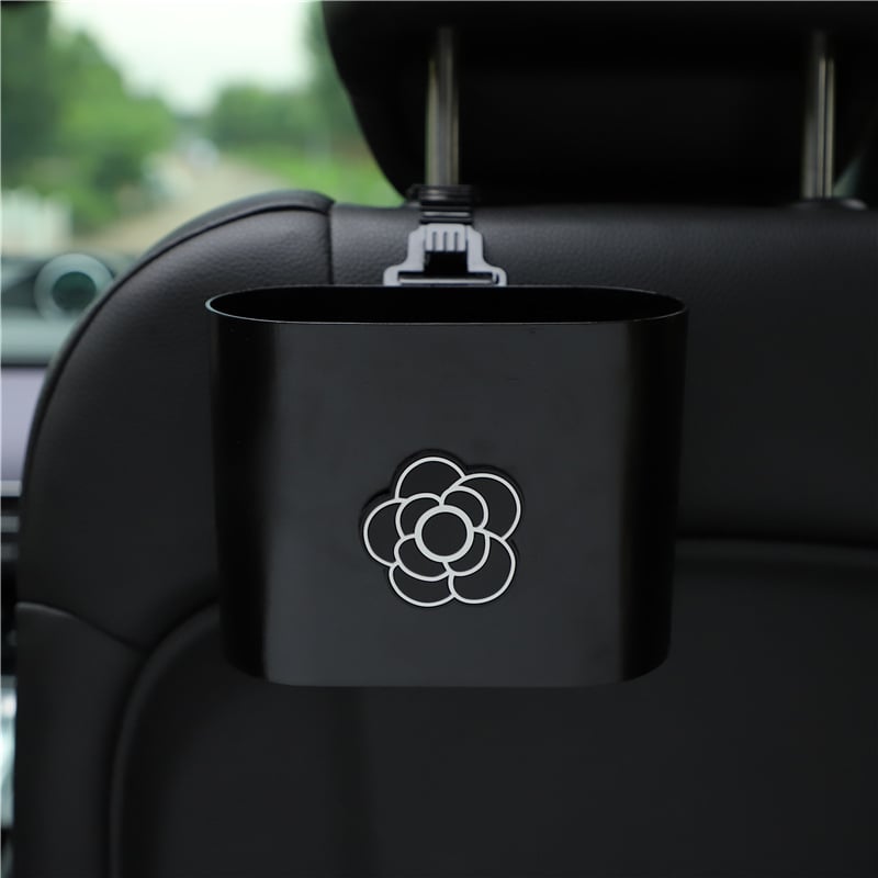 Автомобилен кош за отпадъци с карикатурен дизайн, закачен на облегалката на седалката, пластмасов материал, персонализируем, универсално съвместим