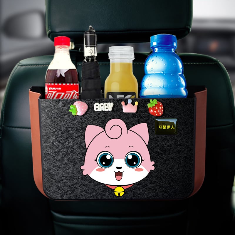 Yiqi сгъваема кутия за автомобил за задната облегалка на седалката, пластмасова, водоустойчива, 30L капацитет, възможност за печат на лого
