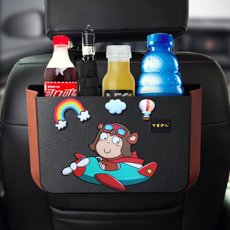 Yiqi сгъваема кутия за автомобил за задната облегалка на седалката, пластмасова, водоустойчива, 30L капацитет, възможност за печат на лого