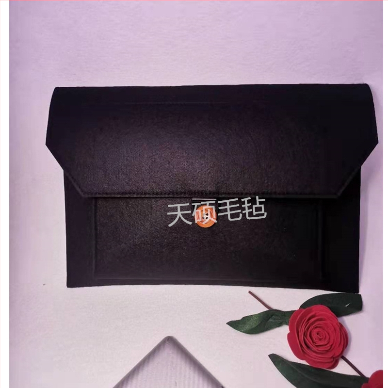 Нетъкан текстилен калъф за таблет и ноутбук с капак, вътрешна подплата, джоб за компютър, мека дръжка – дишащ, износоустойчив и удароустойчив