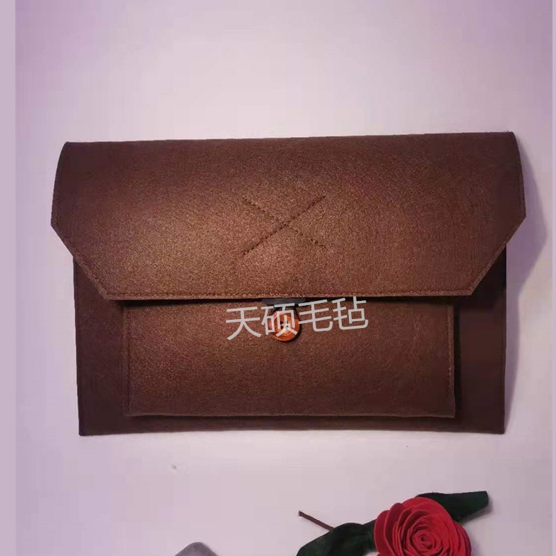 Нетъкан текстилен калъф за таблет и ноутбук с капак, вътрешна подплата, джоб за компютър, мека дръжка – дишащ, износоустойчив и удароустойчив