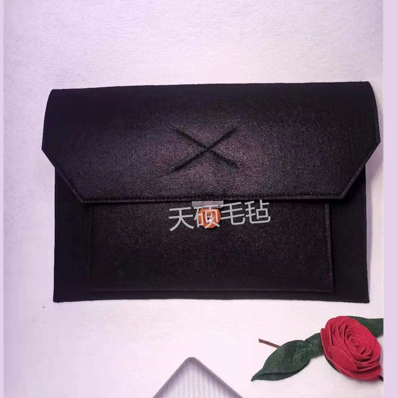 Нетъкан текстилен калъф за таблет и ноутбук с капак, вътрешна подплата, джоб за компютър, мека дръжка – дишащ, износоустойчив и удароустойчив