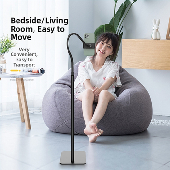 Cantilever stojan na podlaží pre tablet a telefón – zliatina, univerzálny Lazy Stand, nočný stolík