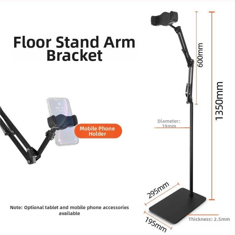 Cantilever stojan na podlaží pre tablet a telefón – zliatina, univerzálny Lazy Stand, nočný stolík