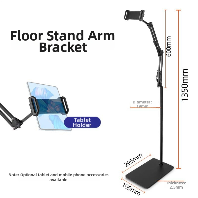 Cantilever stojan na podlaží pre tablet a telefón – zliatina, univerzálny Lazy Stand, nočný stolík