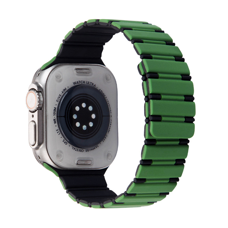 Silikonasti magnetski remen za Apple Watch, veličine 42/44/45/49 mm, kompatibilan s Apple Watch Ultra 2