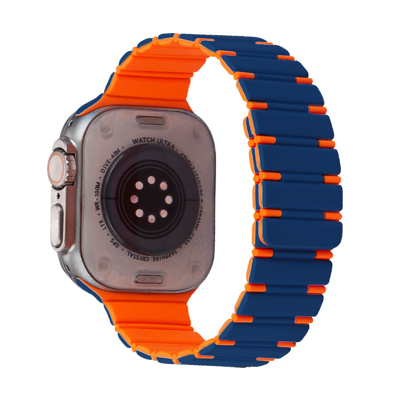 Silikonasti magnetski remen za Apple Watch, veličine 42/44/45/49 mm, kompatibilan s Apple Watch Ultra 2
