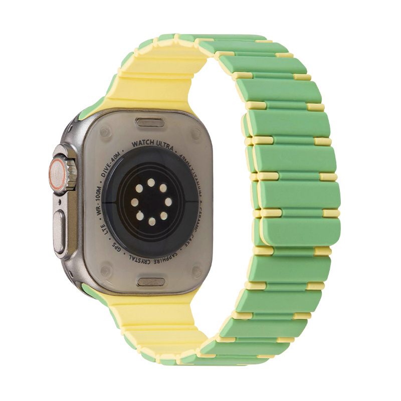 Silikonasti magnetski remen za Apple Watch, veličine 42/44/45/49 mm, kompatibilan s Apple Watch Ultra 2
