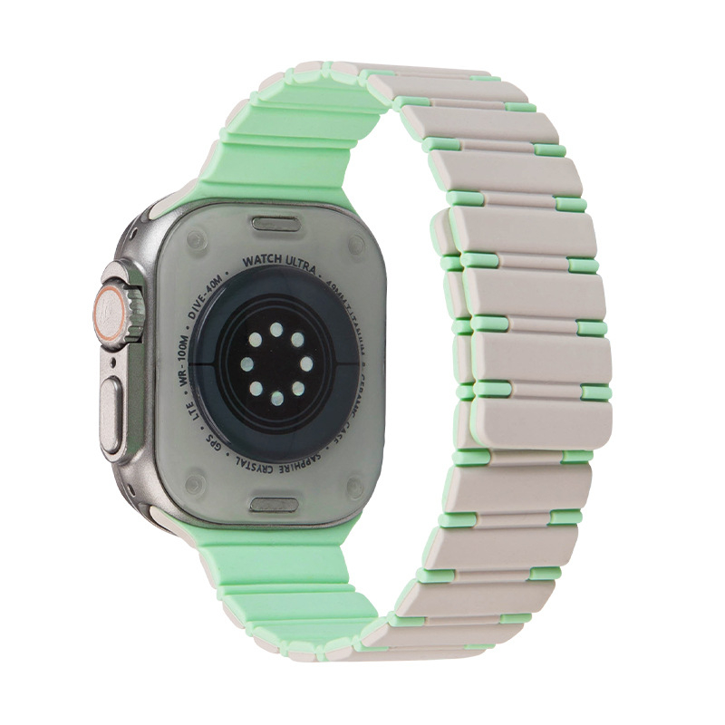 Silikonasti magnetski remen za Apple Watch, veličine 42/44/45/49 mm, kompatibilan s Apple Watch Ultra 2