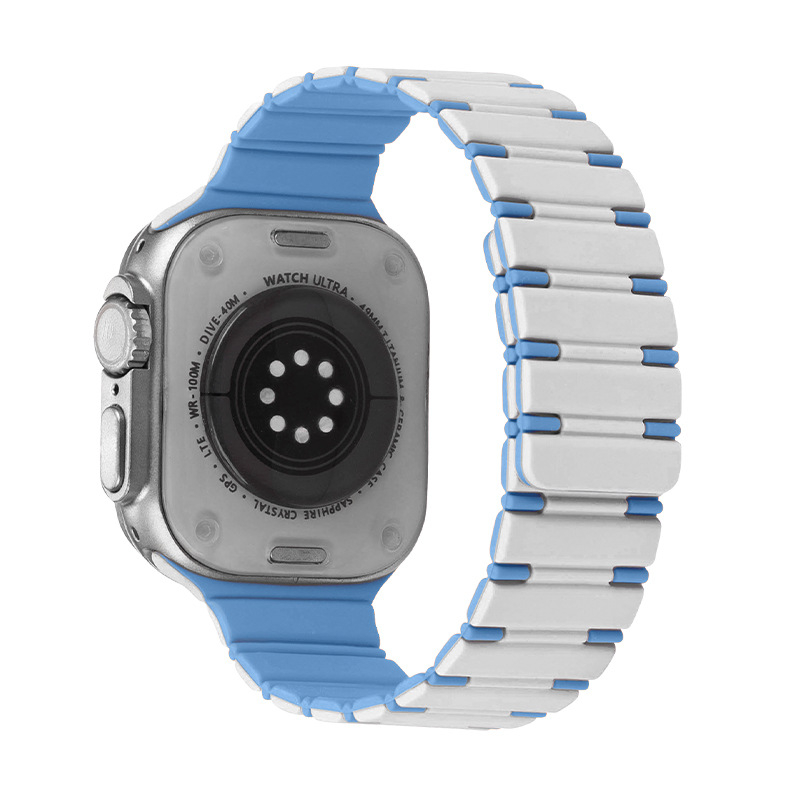 Silikonasti magnetski remen za Apple Watch, veličine 42/44/45/49 mm, kompatibilan s Apple Watch Ultra 2