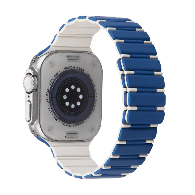 Silikonasti magnetski remen za Apple Watch, veličine 42/44/45/49 mm, kompatibilan s Apple Watch Ultra 2