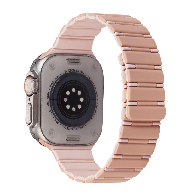 Silikonasti magnetski remen za Apple Watch, veličine 42/44/45/49 mm, kompatibilan s Apple Watch Ultra 2