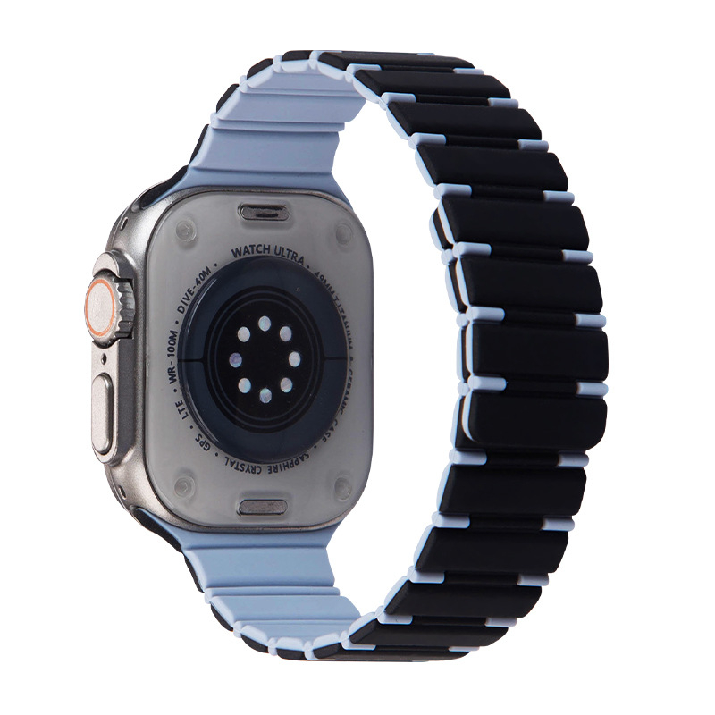 Silikonasti magnetski remen za Apple Watch, veličine 42/44/45/49 mm, kompatibilan s Apple Watch Ultra 2