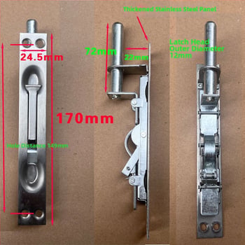 Dverový zámok s motýľovým mechanizmom, z železa, na domáce použitie