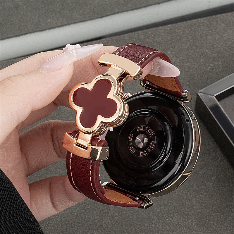 Brățară de ceas pentru Huawei GT6/GT5/GT6Pro – piele naturală, cataramă cu pini, stil business, greutate 20 g