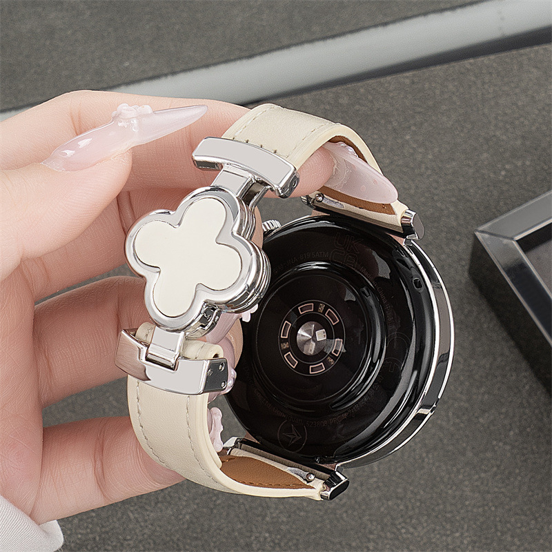 Brățară de ceas pentru Huawei GT6/GT5/GT6Pro – piele naturală, cataramă cu pini, stil business, greutate 20 g