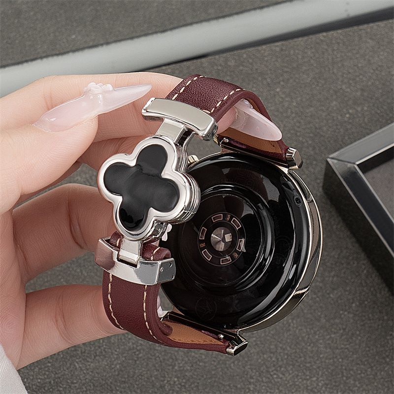 Brățară de ceas pentru Huawei GT6/GT5/GT6Pro – piele naturală, cataramă cu pini, stil business, greutate 20 g