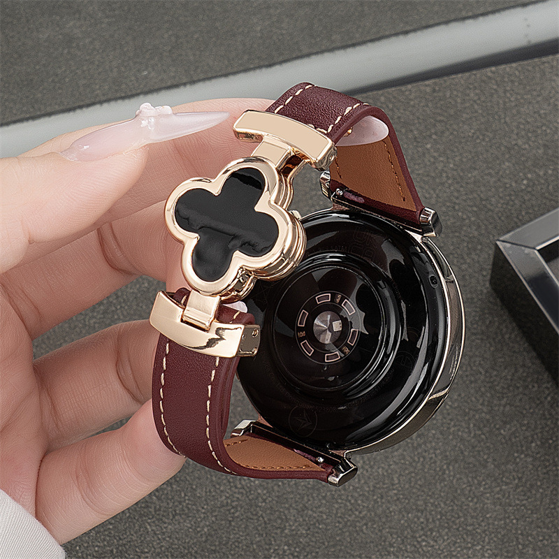 Brățară de ceas pentru Huawei GT6/GT5/GT6Pro – piele naturală, cataramă cu pini, stil business, greutate 20 g