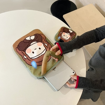 Laptop- és tabletás táska, gyerekes rajzfilm stílus (légáteresztő; ultra könnyű; kopásálló; anti-szeizmikus) • Anyag: Poliészter • Belső: Poliészter-pamut • Mintázat: Személy • Uniszex